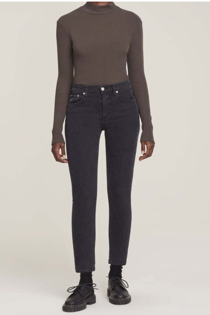 Agolde Jeans Toni Black Size 31 Mid Rise Straight